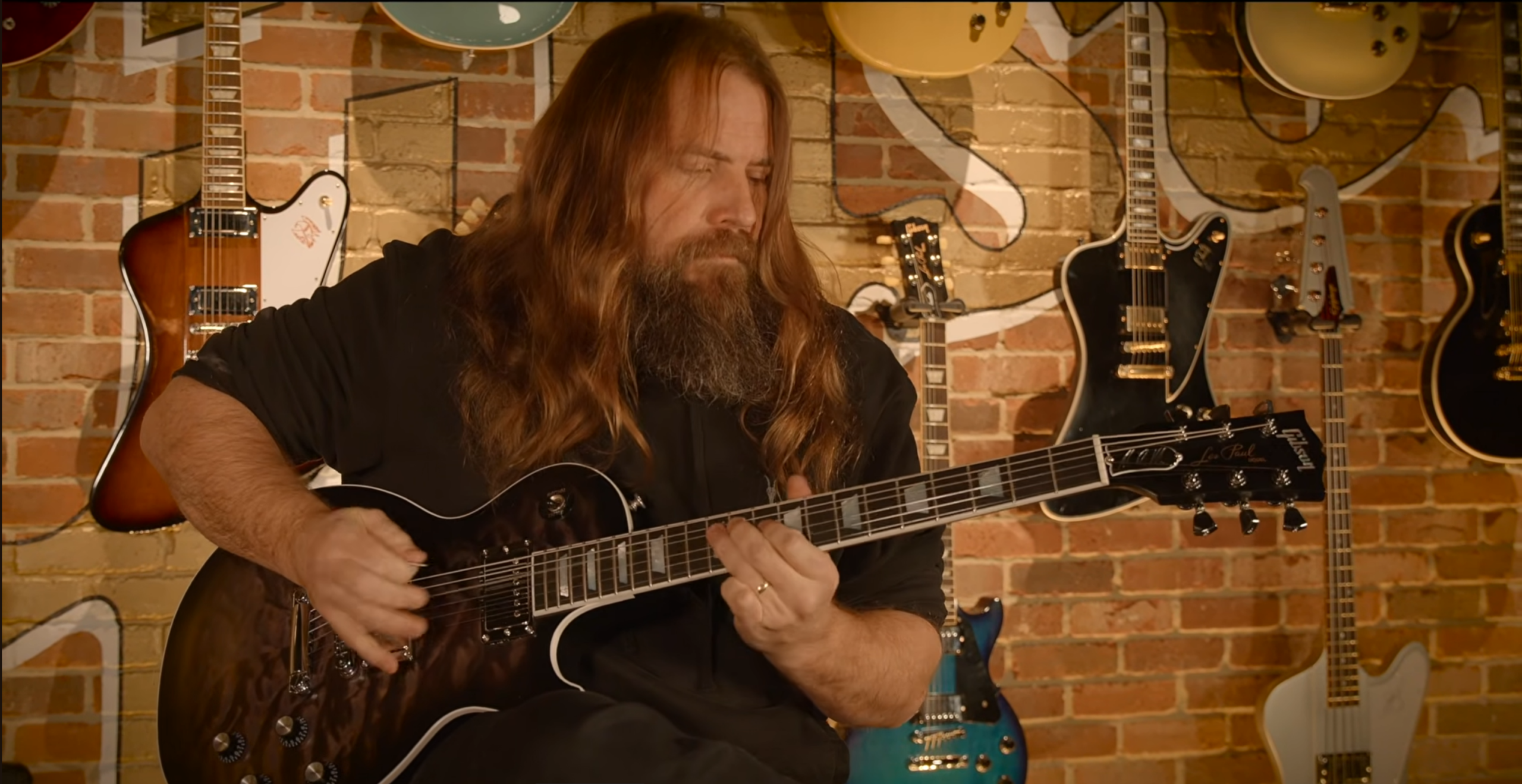 Mark Morton during interview with premier guitar.